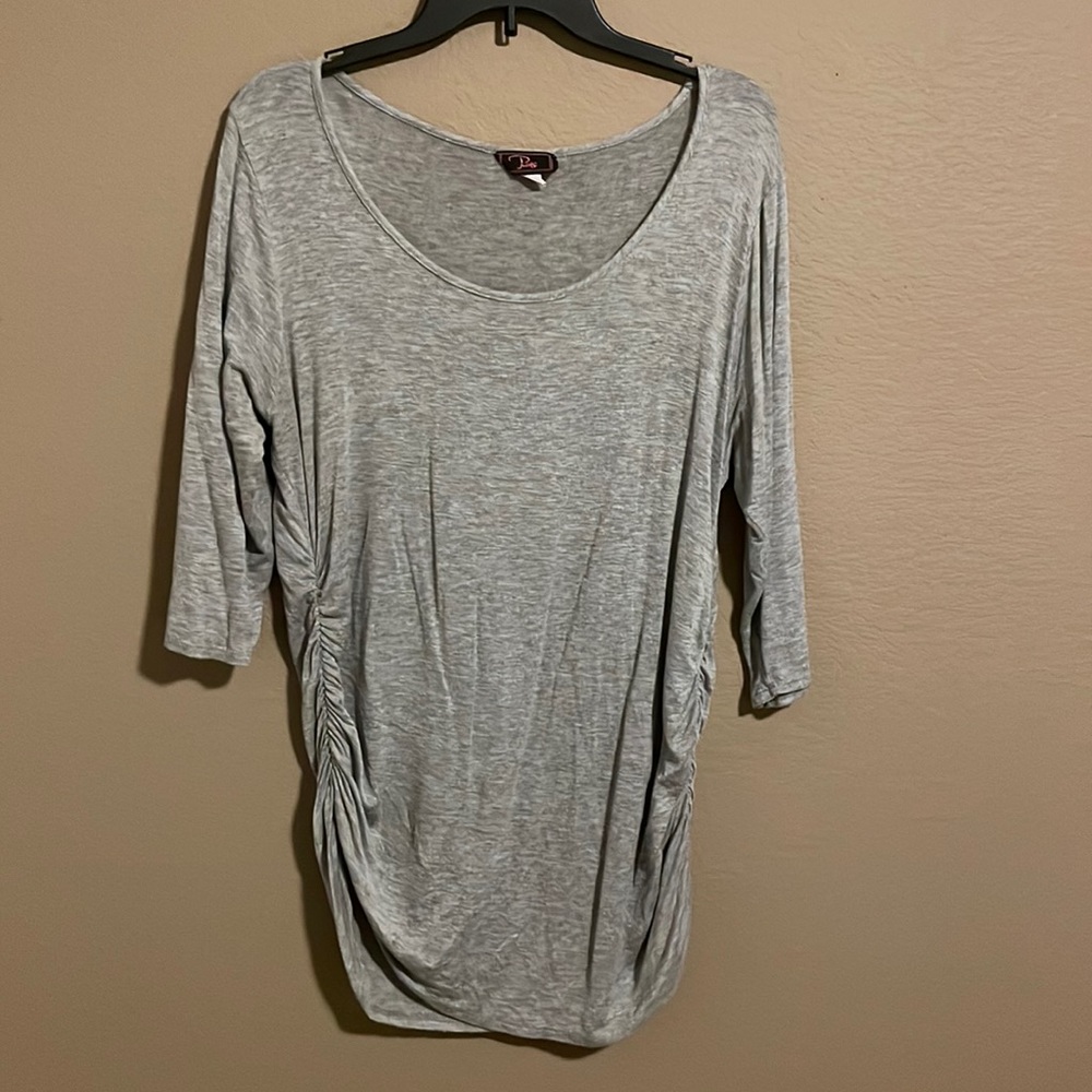 Cute gray top 1X